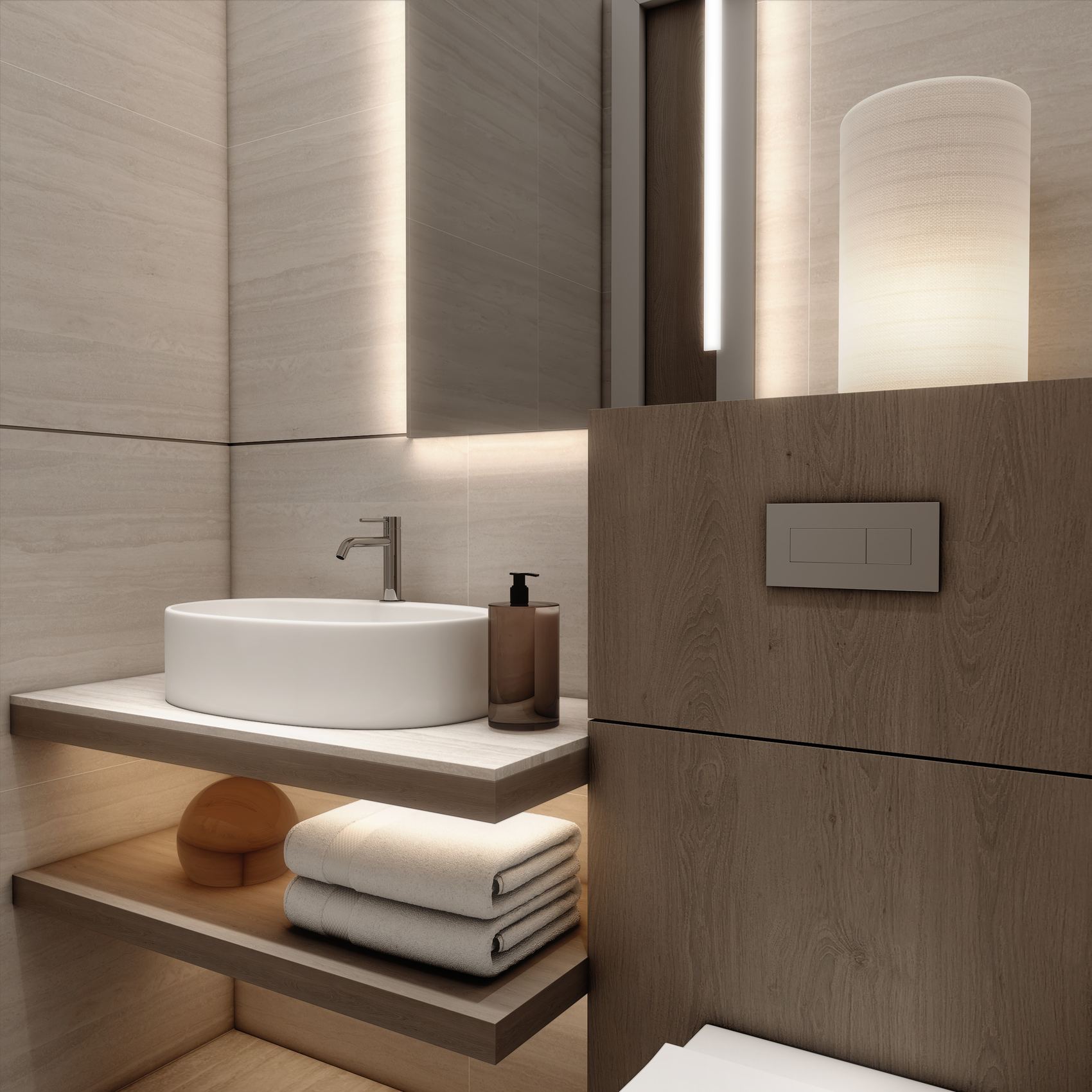 Guest powder room