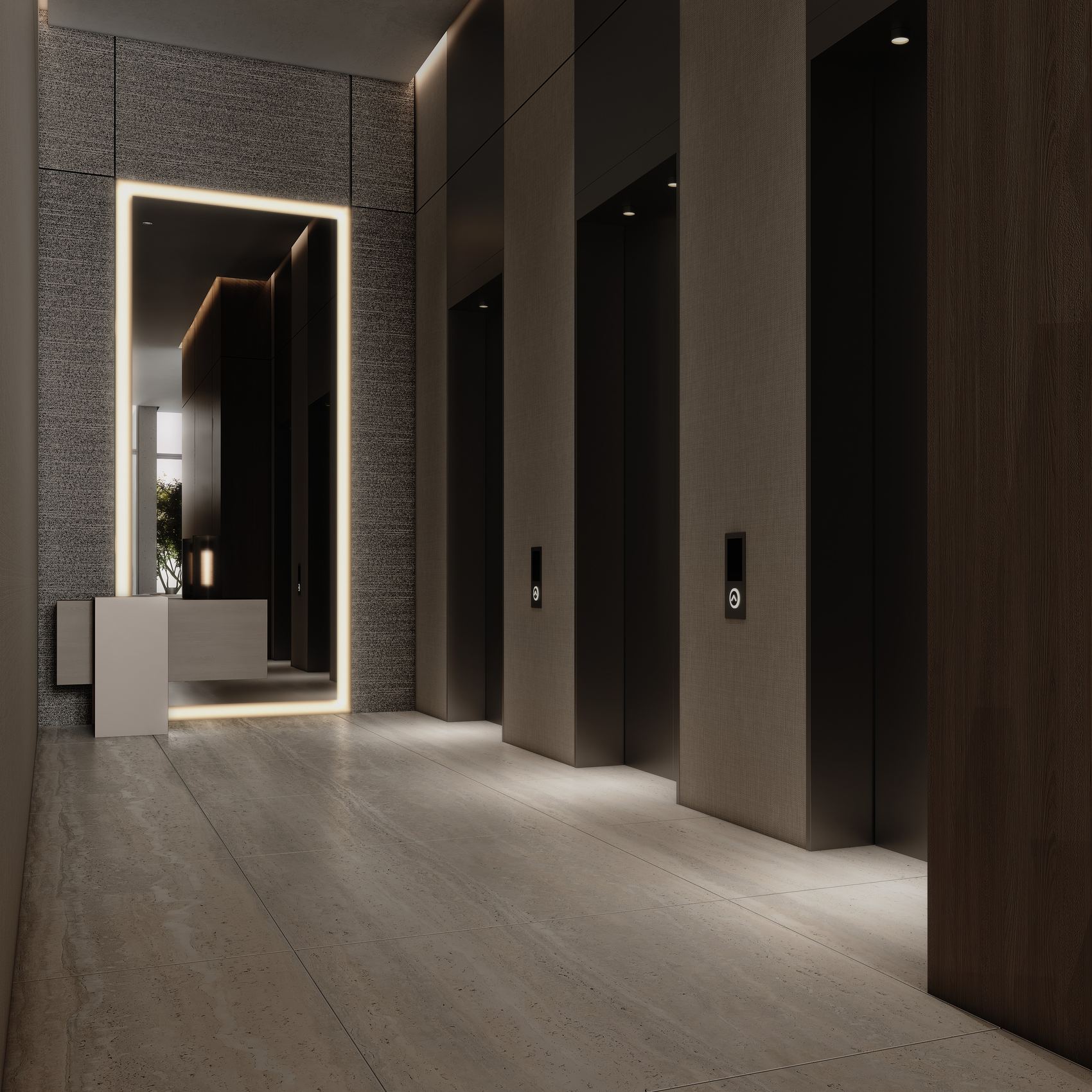 ŚVN elevator lobby