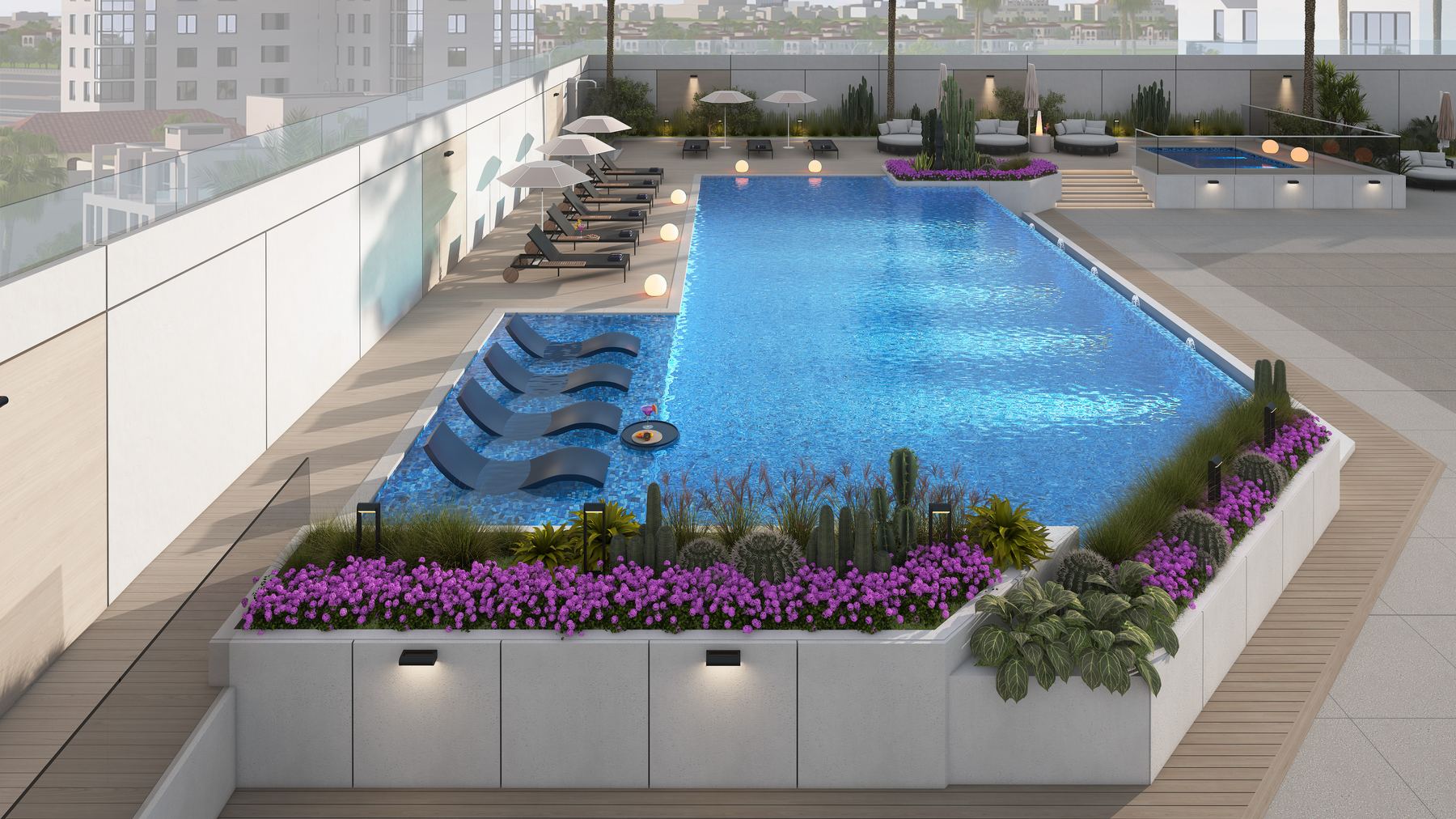 Panoramic swimming pool